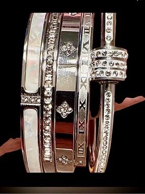 $15 Each Silver Plated Bangle